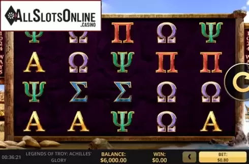 Reel screen. Legends of Troy 2 from High 5 Games