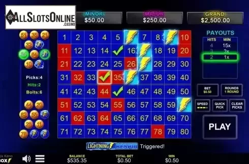Win Respin screen