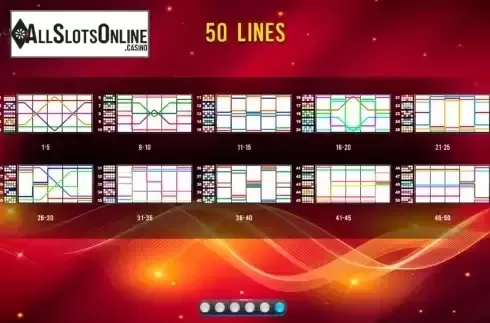 Paylines screen