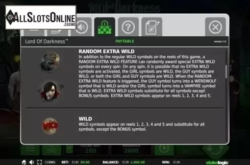 Features 2. Lord of Darkness from StakeLogic