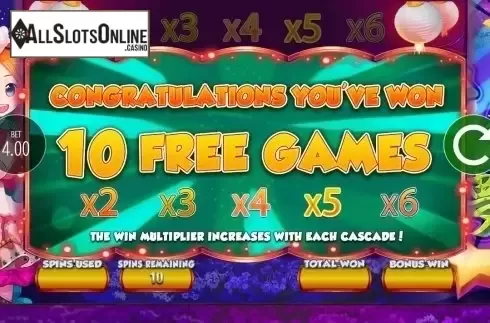 Free Spins. Lucky 8 Fortune Cat from Blueprint