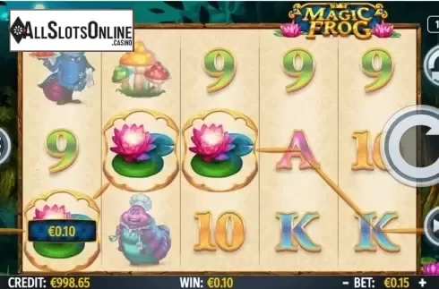 Win screen 2. Magic Frog from Octavian Gaming
