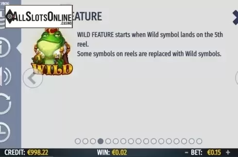 Feature screen 2. Magic Frog from Octavian Gaming