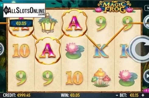Win screen 1. Magic Frog from Octavian Gaming