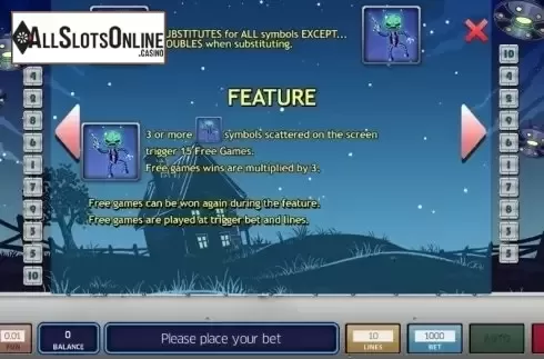 Features. Martians Atack from InBet Games