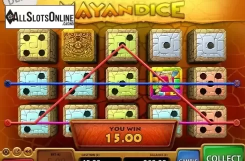 Win Screen 2. Mayan Dice from Air Dice