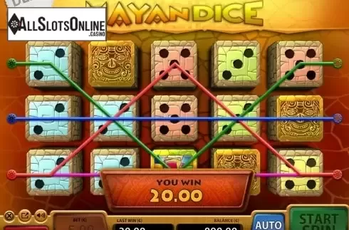 Win Screen 2. Mayan Dice from Air Dice