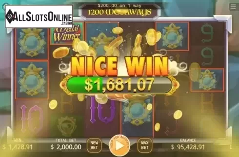 Nice Win. Medal Winner Megaways from KA Gaming