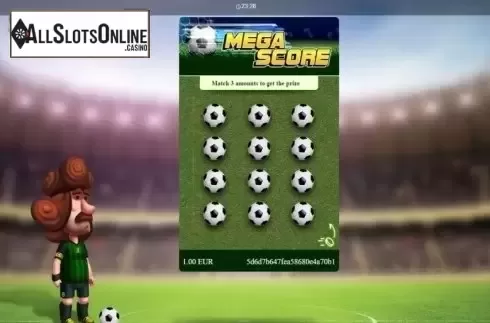 Game Screen. Mega Score from Betixon