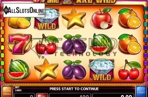 Game Workflow screen. Multi Diamonds (Casino Technology) from Casino Technology