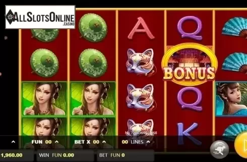 Reel screen. Mystery of Ninetails from JDB168