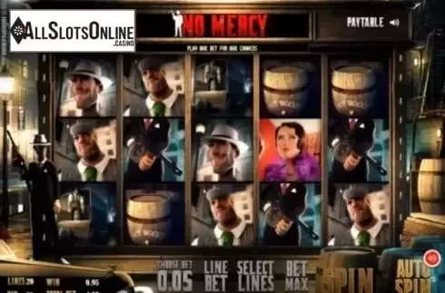 Reel Screen. No Mercy from BlueGem Gaming