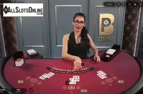 Game Screen 2. Perfect Blackjack (NetEnt) from NetEnt