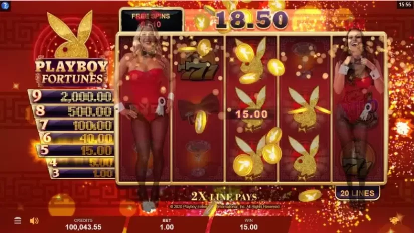 Playboy Fortunes slot screenshot 6