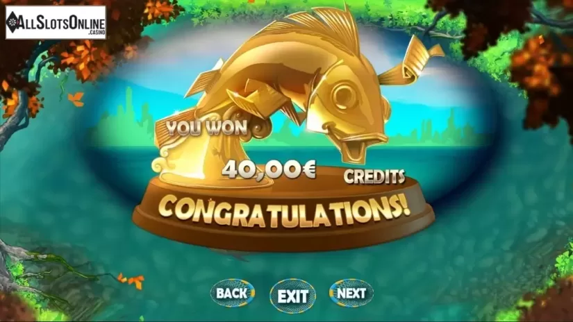 Win Presentation screen. RF Big Catch from R. Franco