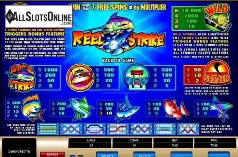 Screen2. Reel Strike from Microgaming