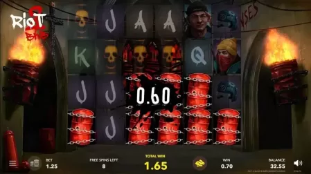 Riot 2 slot screenshot 4