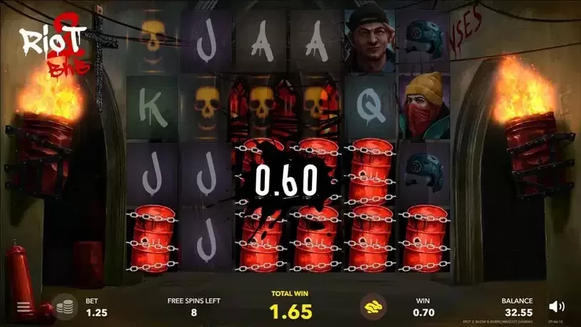 Riot 2 slot screenshot 4