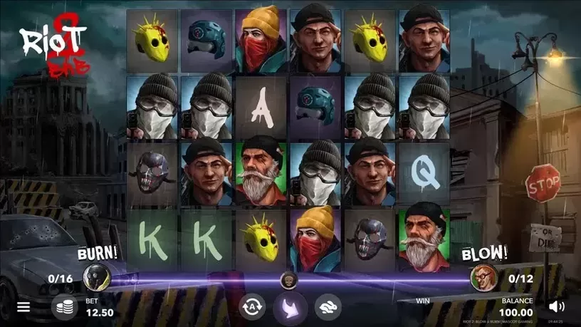Riot 2 slot screenshot 1