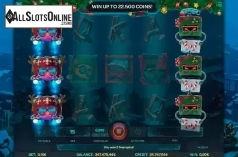 Screen3. Robo Smash Xmas from iSoftBet