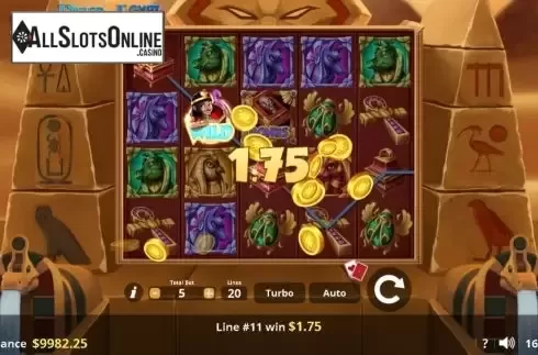 Win screen 3. Ruler of Egypt from Lady Luck Games