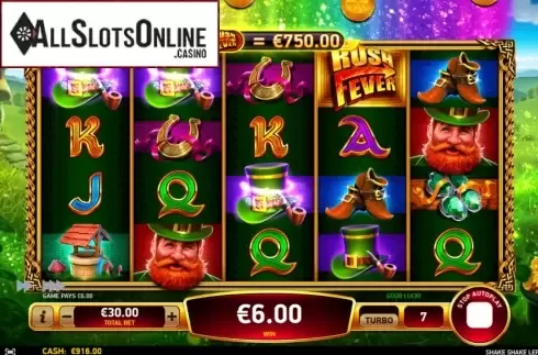 Win screen 1. Shake Shake Leprechaun from Ruby Play