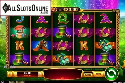 Reel Screen. Shake Shake Leprechaun from Ruby Play