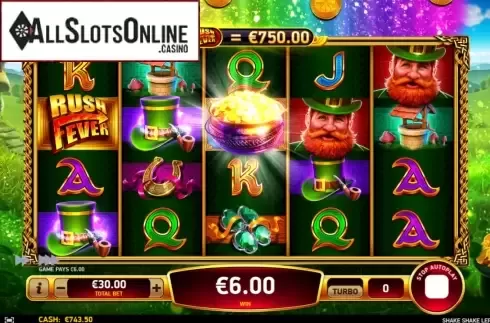 Win screen 4. Shake Shake Leprechaun from Ruby Play