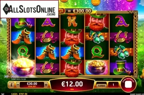 Win screen 3. Shake Shake Leprechaun from Ruby Play