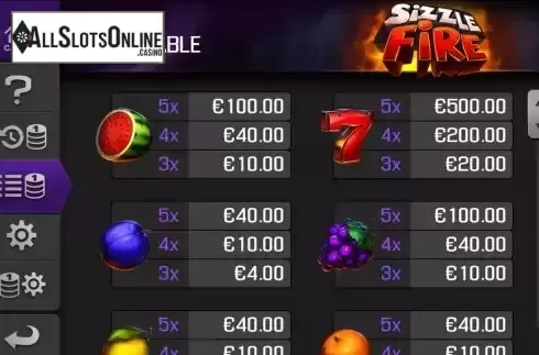Paytable