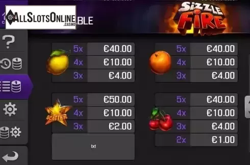 Paytable 2