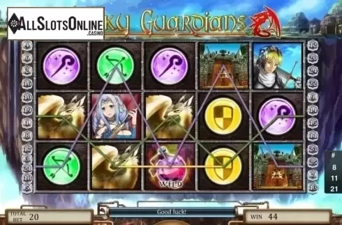 Win Screen. Sky Guardians from XIN Gaming