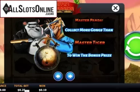 Paytable 3. Spin Warrior from Boomerang Studios