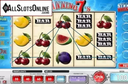 Screen5. Spinning 7's from Amaya