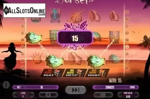 Win screen. Sunset (Fugaso) from Fugaso