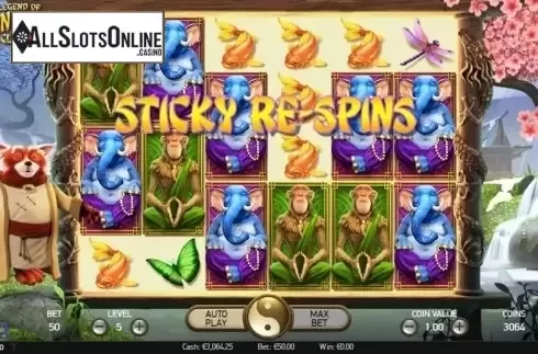 Screen 8. The Legend of Shangri-La: Cluster Pays from NetEnt