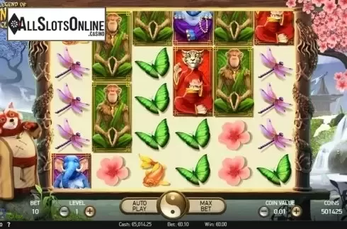 Screen 2. The Legend of Shangri-La: Cluster Pays from NetEnt
