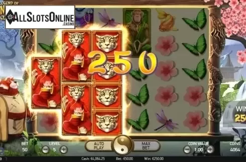 Screen 7. The Legend of Shangri-La: Cluster Pays from NetEnt
