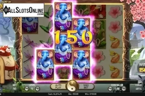 Screen 3. The Legend of Shangri-La: Cluster Pays from NetEnt