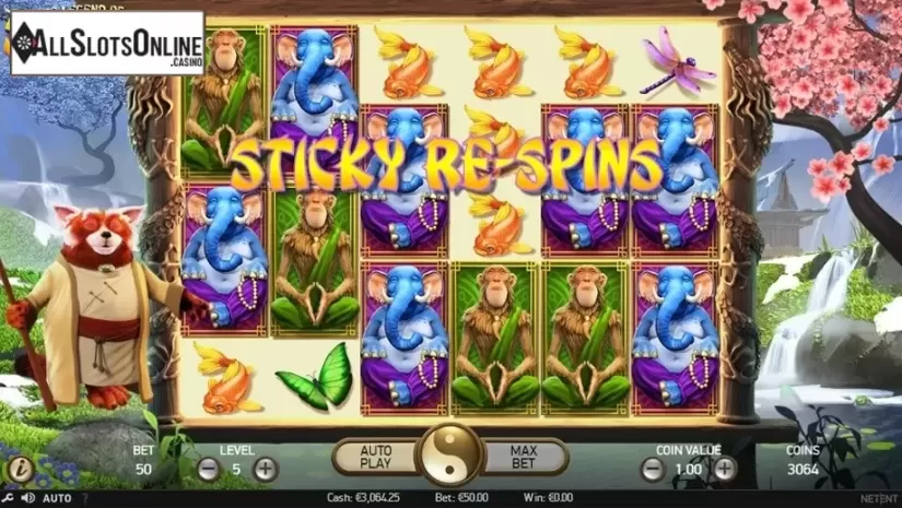 Screen 8. The Legend of Shangri-La: Cluster Pays from NetEnt