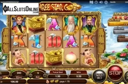 Win Screen. Three Star God from SimplePlay