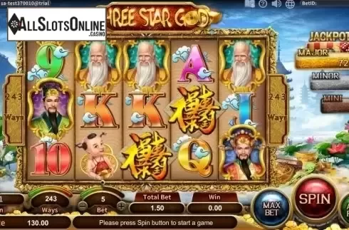 Reel Screen. Three Star God from SimplePlay