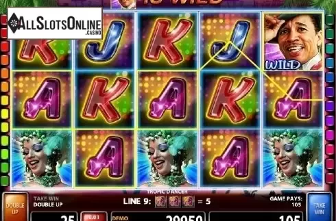 Screen 1. Tropic Dancer from Casino Technology