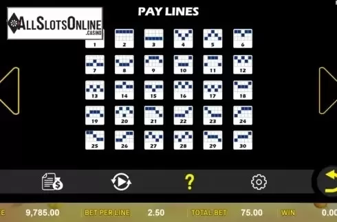 Paylines. Tropical Fruitsie Slots from Aspect Gaming