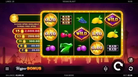 Vegas Blast slot screenshot 1