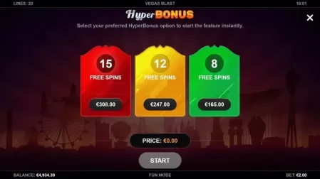 Vegas Blast slot screenshot 3