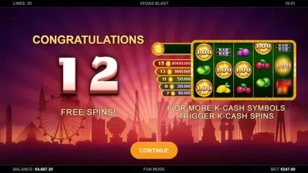 Vegas Blast slot screenshot 4