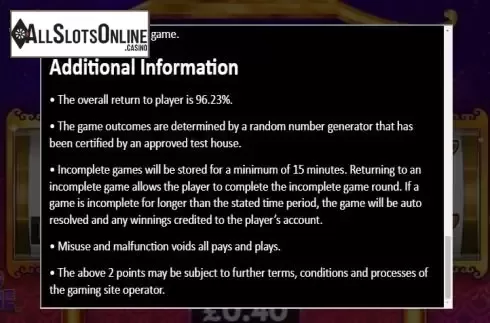 Game rules