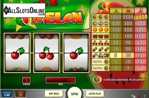 Screen3. Wild Melon from Play'n Go