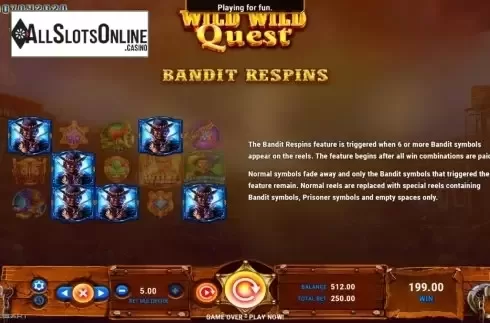 Features. Wild Wild Quest from GameArt